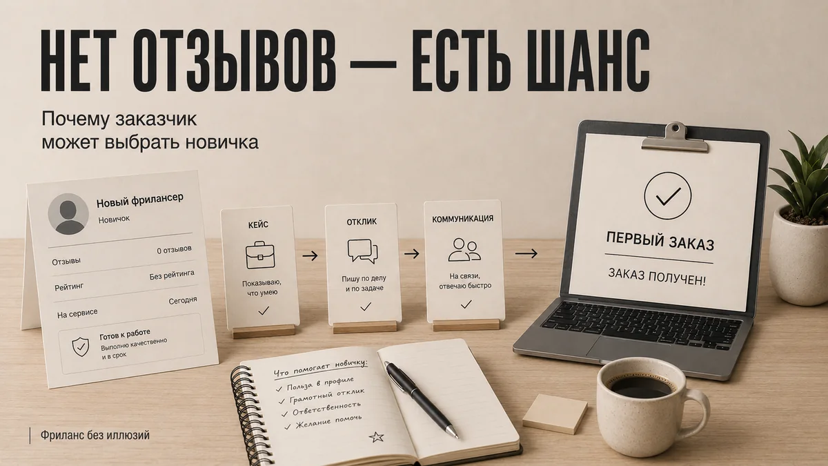 Как получить заказ без отзывов и рейтинга