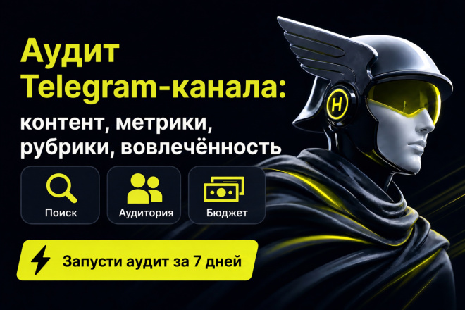 Обложка кворка Аудит Telegram-канала